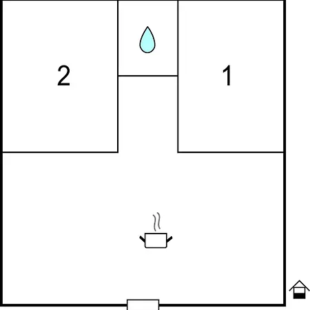 בית נופש 2 Bedroom Gorgeous In -fi- *